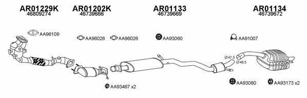  010024 Exhaust system 010024