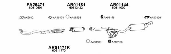  010030 Exhaust system 010030