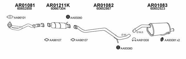  010033 Exhaust system 010033