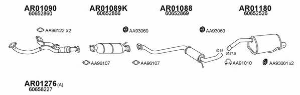  010036 Exhaust system 010036