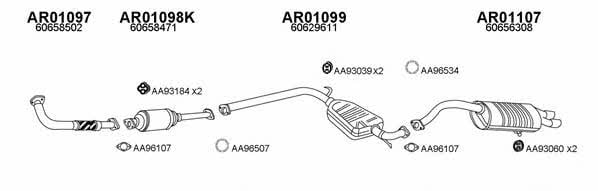  010051 Exhaust system 010051