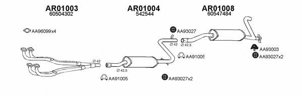 010069 Exhaust system 010069