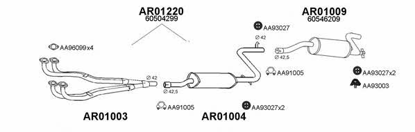  010078 Exhaust system 010078