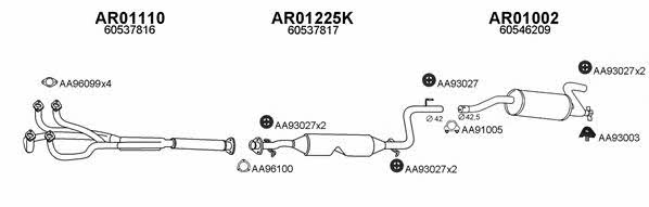  010080 Exhaust system 010080