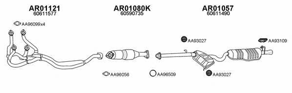 Veneporte 010086 Exhaust system 010086