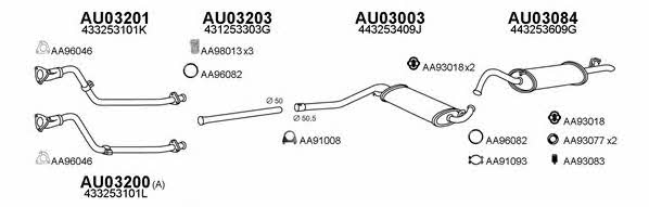  030016 Exhaust system 030016