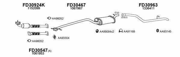  300366 Exhaust system 300366