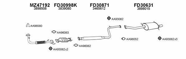  300384 Exhaust system 300384