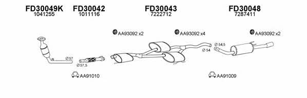  300386 Exhaust system 300386