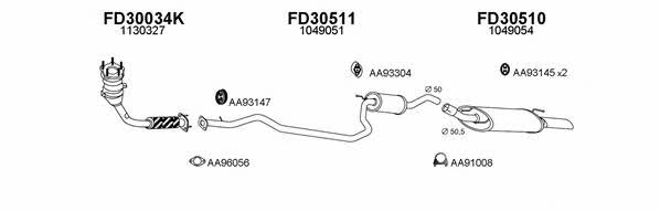 Veneporte 300393 Exhaust system 300393