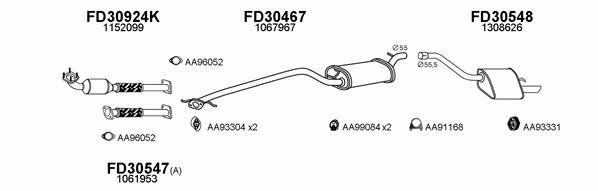  300395 Exhaust system 300395