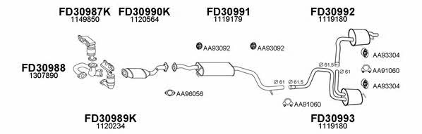  300402 Exhaust system 300402