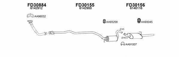  300420 Exhaust system 300420