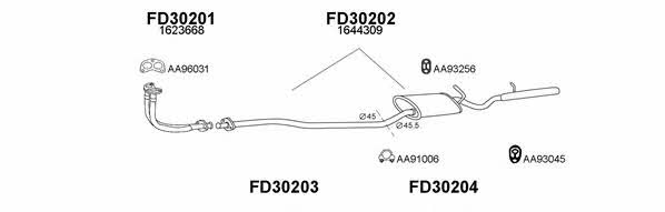  300425 Exhaust system 300425