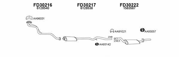  300431 Exhaust system 300431