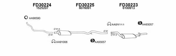  300433 Exhaust system 300433