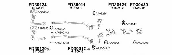  300440 Exhaust system 300440