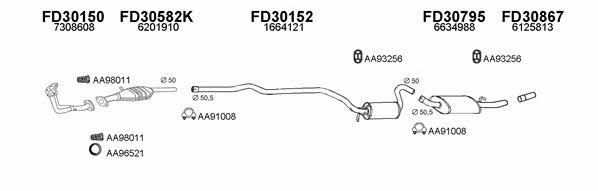  300444 Exhaust system 300444