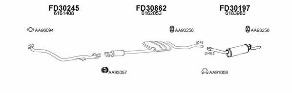  300450 Exhaust system 300450