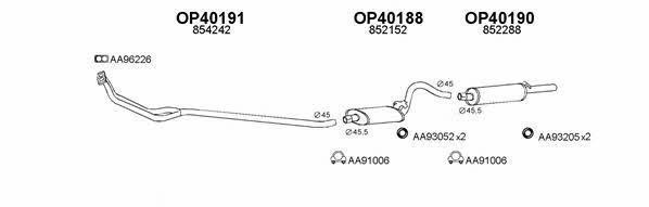  400191 Exhaust system 400191