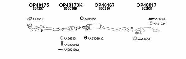  400205 Exhaust system 400205