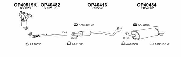  400208 Exhaust system 400208