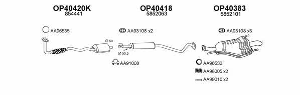  400213 Exhaust system 400213