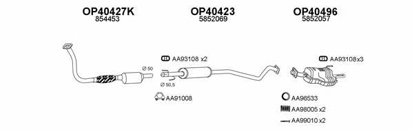  400221 Exhaust system 400221