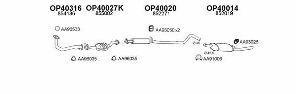  400244 Exhaust system 400244