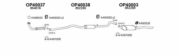  400245 Exhaust system 400245