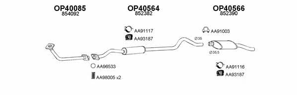  400250 Exhaust system 400250