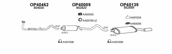  400255 Exhaust system 400255