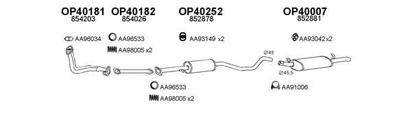  400274 Exhaust system 400274