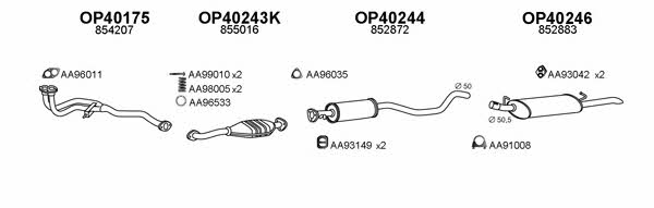  400276 Exhaust system 400276
