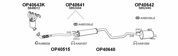  400284 Exhaust system 400284