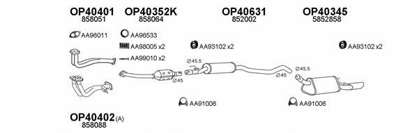  400296 Exhaust system 400296