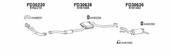  300455 Exhaust system 300455