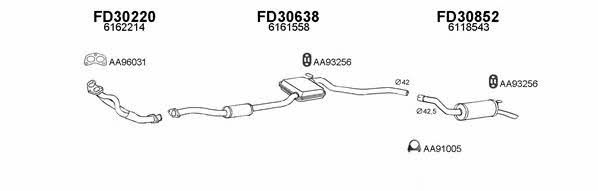  300456 Exhaust system 300456