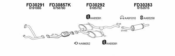  300474 Exhaust system 300474