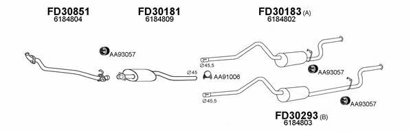  300477 Exhaust system 300477