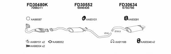  300493 Exhaust system 300493