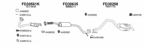  300495 Exhaust system 300495