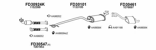  300499 Exhaust system 300499