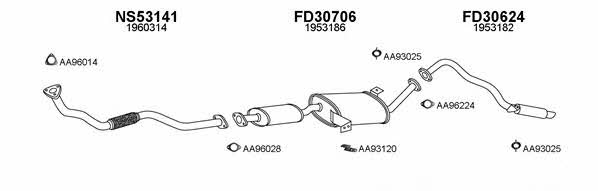  300504 Exhaust system 300504