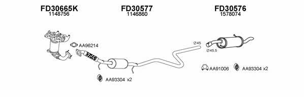  300513 Exhaust system 300513