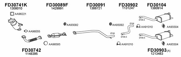 Veneporte 300530 Exhaust system 300530