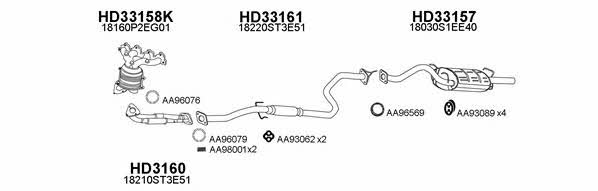  330014 Exhaust system 330014
