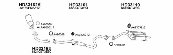  330015 Exhaust system 330015