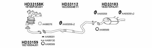  330048 Exhaust system 330048