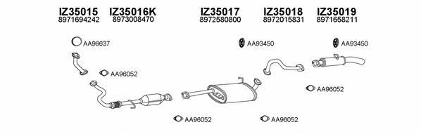  350006 Exhaust system 350006
